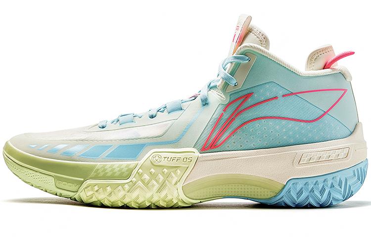 Li Ning Баскетбольные кроссовки Jie Ao Мужские Средняя высота Экрю ABFT035-2