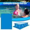 PE Waterproof Pool Mat Pool Ground Cloth Swimming Pool Floor Covering Heavy Duty Rectangular Pool Ground Floor Cloth Pad