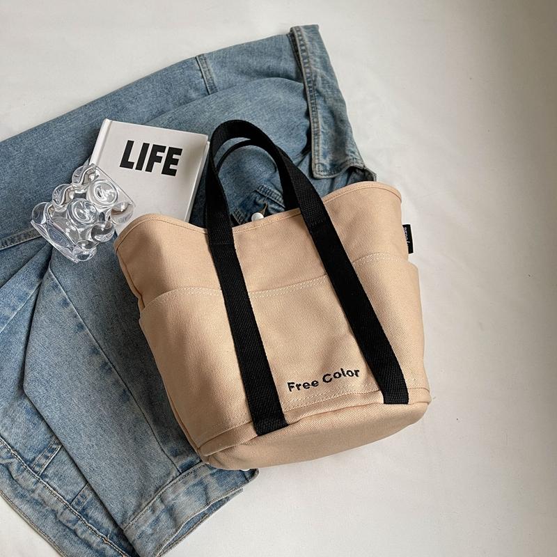 Холщовая сумка, портативная сумка через плечо большой емкости, женская большая сумка
