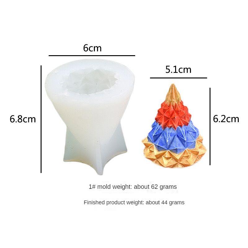 3D Simulation Christmas Tree Pine Cone Silicone Mold Mousse Cake Mold Baking Utensils Aromatherapy Handmade Candles Making Tools