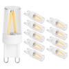 10Pcs G9 Base LED Light Bulbs 1.5W AC110V BiPin Bulb for Chandelier Ceiling Light Wall Lamp
