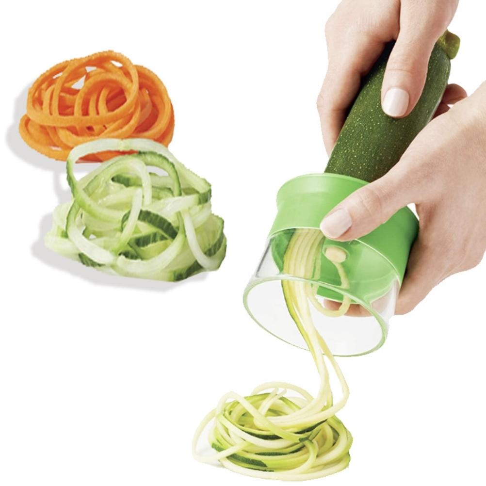 Hand Held Spiral Grater Cutter Vegetable Spiralizer Durable Kitchen Grater Spiral Slicing Cutter