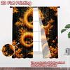 2D flat printing 2pcs Curtain Scene Curtains Chinese Golden Dragon Digital Printed Polyester Drapes Holiday Decorations for Home