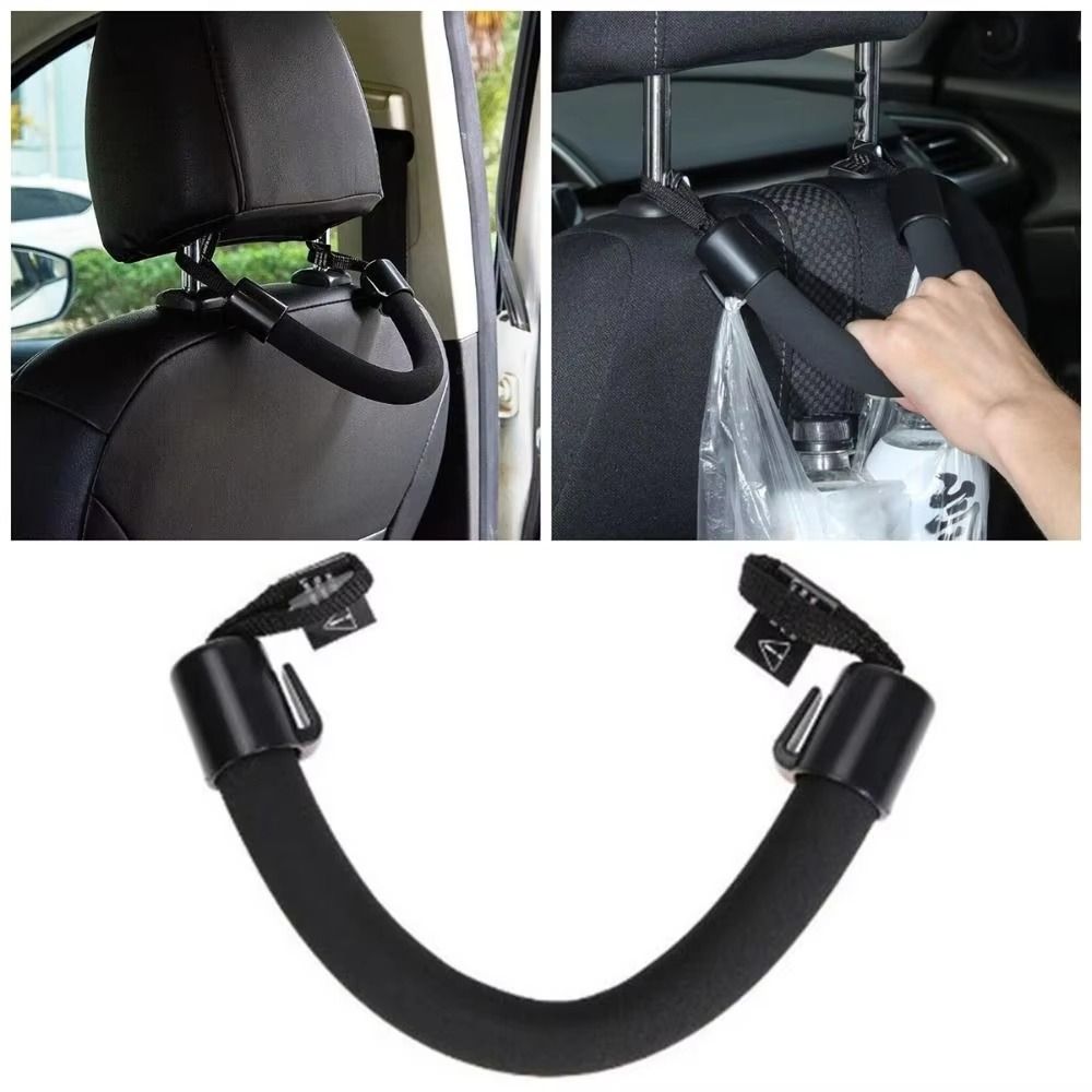 Double Hook Car Headrest Grab Handle Car Seat Back Headrest Hanger Vehicle Accessories