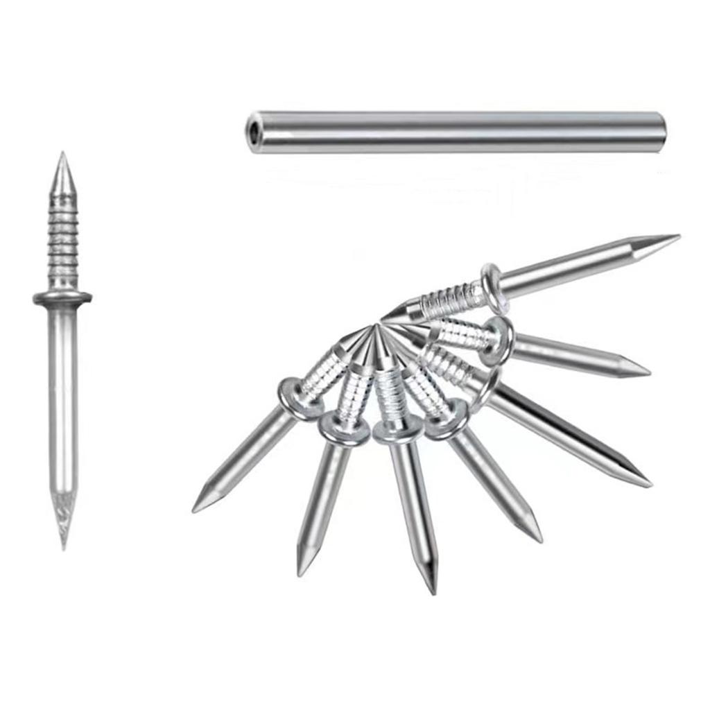 Double Head Skirting Thread Seamless Nail No Trace Nails Rustproof and Reusable Cement Nails for Baseboard Installation