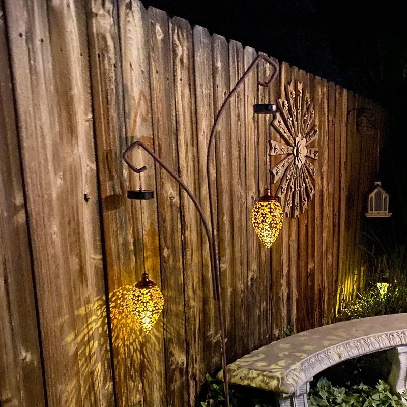 3 шт. в комплекте, уличный солнечный проекционный светильник в форме капли воды, водонепроницаемый уличный светильник для сада, патио, лужайки, дорожки, двора, рождественский декор