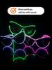 Wireless El Luminous Glasses Disco Luminous Led Online Celebrity Sunglasses Pixel Ktv Bar Atmosphere Concert Flash.