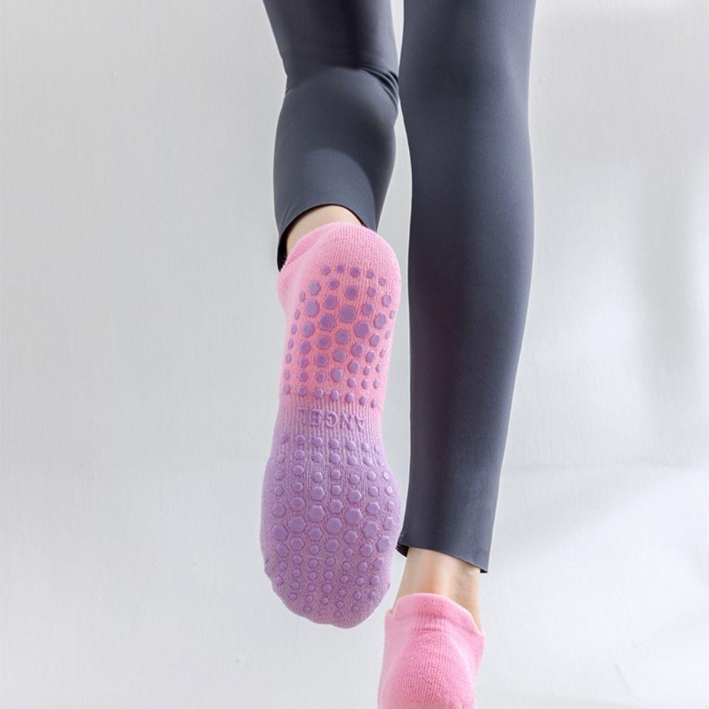 Silicone Yoga Socks Gradient Color Pilates Sock Fashion Floor Socks