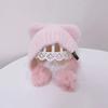 Windproof Knitted Cap Warm Earflap Cap Cute Cartoon Pompom Hat  Winter