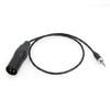 SZRMCC 3.5mm TRS Plug Locking To XLR 3-Pin Male Microphone Cable for Sony UWP-D Series Wireless Transmitters