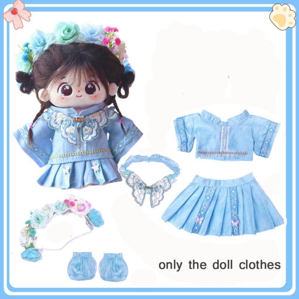 20 см миниатюрное платье костюм сменный наряд куклы комплект одежды хлопковая кукла/EXO Idol куклы