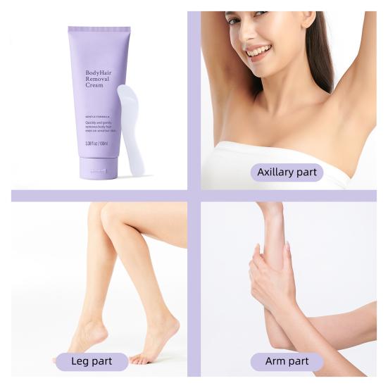100ML Hair Removal Cream with Spatula Men Women Painless Full Body Arm
