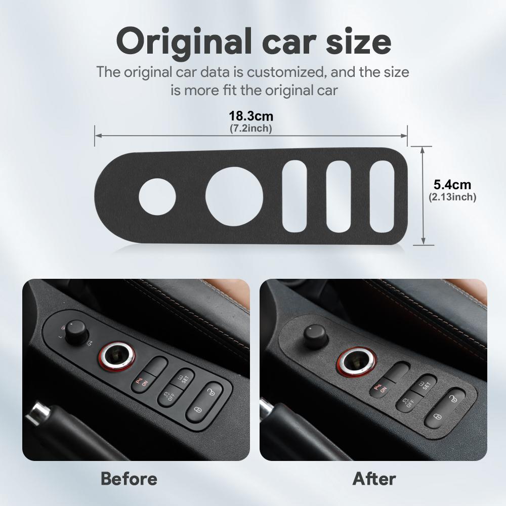 blsh7 Top Suede Trim Sticker For Seat Leon Altea 2005 2006 2007 2008 2009 2010 2011 2012 LHD RHD Car Door Lock Gear Shift Accessories