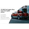 2PCS New 12-24V 15LED Tail Rear Lamp for Trailer Truck Lorry Pickup-Brake/Stop/Turn Lights Light Bar Strip Back Up Lights 1