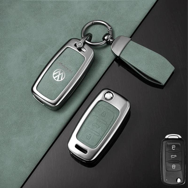 Для VW Кожаный Чехол-Кобура для Автомобильного Брелока-Ключа Для Volkswagen VW Polo Tiguan Golf Jetta Beetle Eos Scirocco Up Transporter