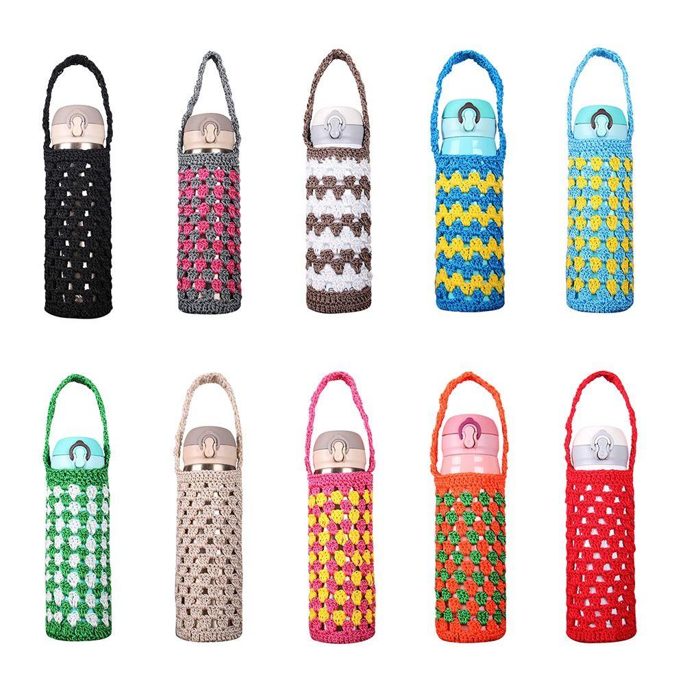 С ремешком Сумка для телефона Вязаный чехол для чашки Рукав для чашки Чехол для бутылки с водой Сумка-переноска для бутылки с водой