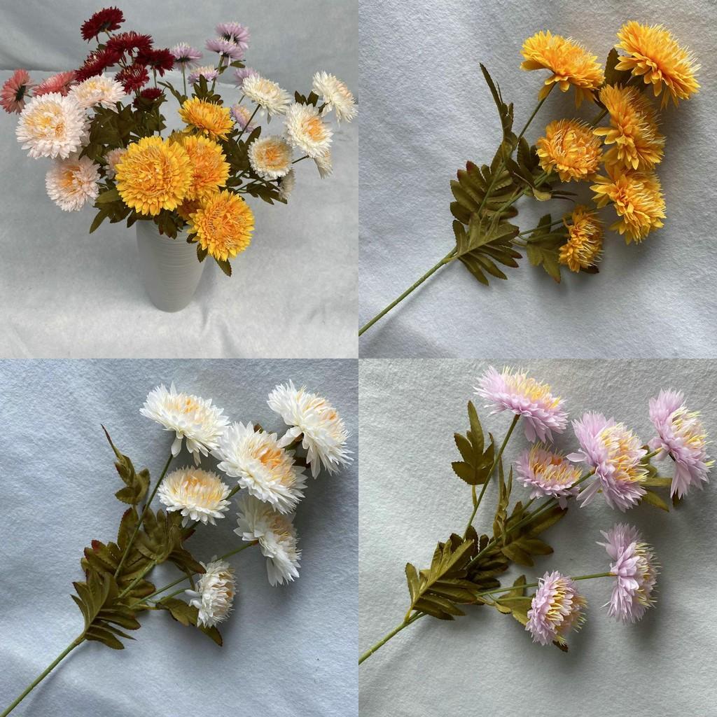 Realistic Artificial Silk Flower Stems For Wedding Party Table Decor