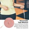 2 м мини-мягкая рулетка, выдвижная двойная шкала, портативная швейная ткань, ткань для похудения, измерительная лента для тела, гибкая линейка