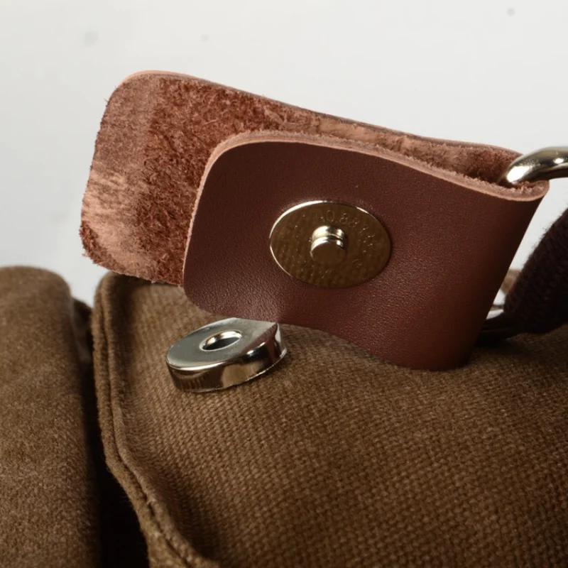 Повседневная простая винтажная мужская сумка через плечо, женская сумка через плечо из холста