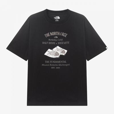 The North Face White Label Ретро Футболка с коротким рукавом с круглым вырезом Nt7ur05k Черный