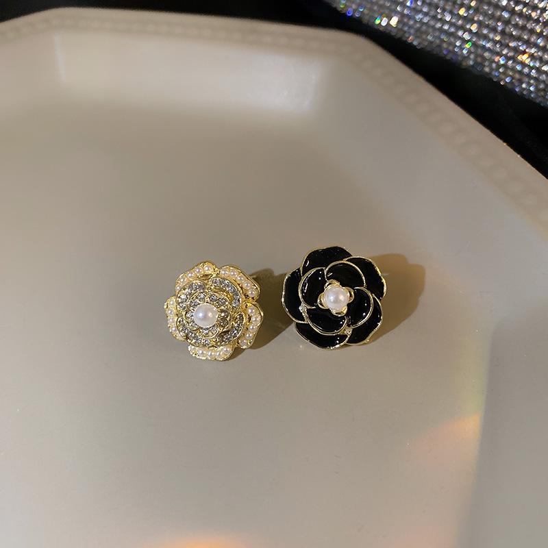 Трендовые серьги 2023 года из серебра с кристаллами и жемчугом высокого класса: Изысканное, Легкая Роскошь Заявление для Женщин