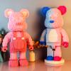 DIY Детские игрушки Мультфильм Мини Любовь Жестокий Медведь Модель Bearbrick со Световым Строительным Блоком Микро-Кирпичи Рождественский Подарок На День Рождения