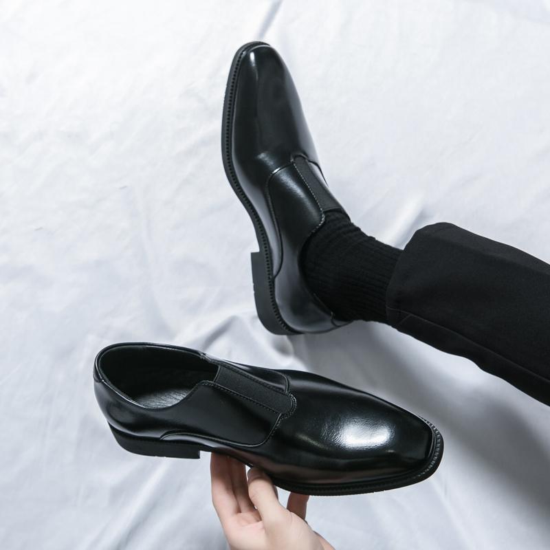 Fashion New Fashion Men's Slip-on Business Leather Shoes Evening Shoes Gentlman Dress Shoes Elegant Wedding Shoes Footwear Zapatillas