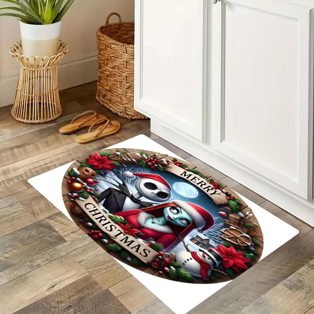 American Gothic Halloween Kitchen Floor Mat Long Strip Mat Antislip Machine Washable Suitable For Bathrooms Laundries Home Decoration Carpets