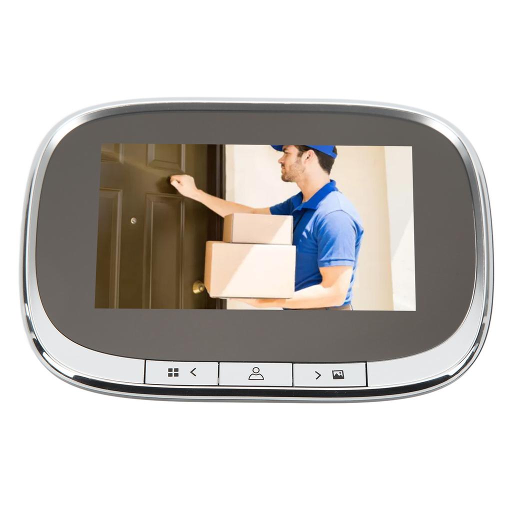 4.3-дюймовый ЖК-экран цифровой дверной глазок 1MP ночное видение обнаружение движения дверной звонок камера для дома