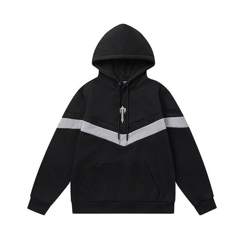 Mens Oversized Hooded Sweatshirt Jogger Set With Embroidered Letter Streetwear Casual Outfit
