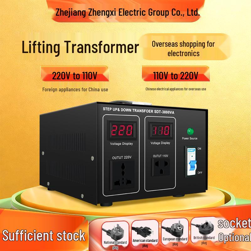 Zhengxi 110-220В Повышающий/Понижающий Преобразователь Напряжения
