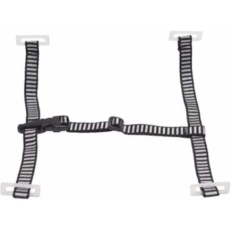 Chinstrap for Hard Hat Series, Hard Hat Chin Strap Y Shape 28cm Expandable Black White Color Blocking Universal with 4 Fixed Points