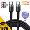 111 Вт Кабель Super Fast Charge Дата-кабель PD Высококачественный Type C TO C Супербыстрый зарядный кабель Для iPhone Xiaomi Samsung Кабель