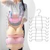 Multi Layers Bra Hanger Space Saving Foldable Metal Underwear Hanger 360 Rotating Closet Organizer Hangers for Tank Top Dress