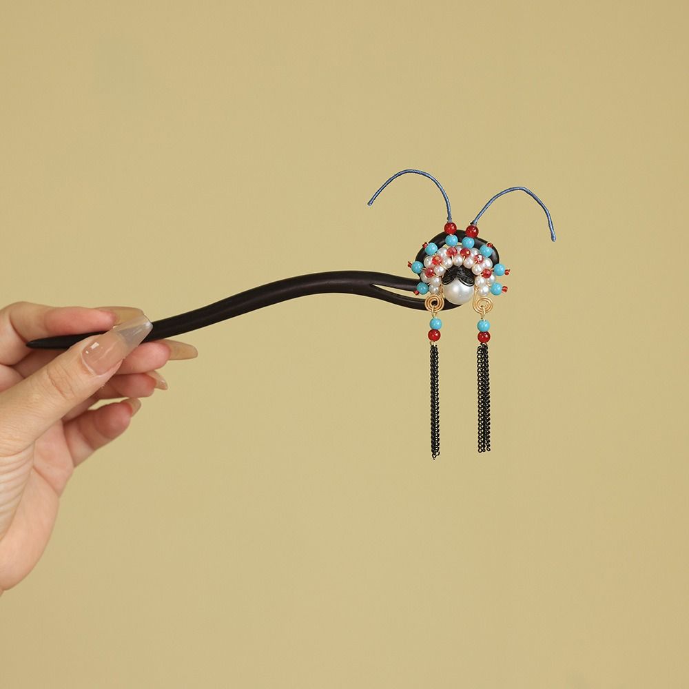 Tassel New Chinese Style Hair Clip Red Hanfu Hairpin Beijing Opera Hair Accessories Bridal