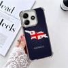 Georgia Passport Flag Plating Phone Case For Xiaomi Redmi Note 14 15 Pro Plus 13 12 11 11S 11T 10 9S 9 5G Anti-Fall Airabag Cove