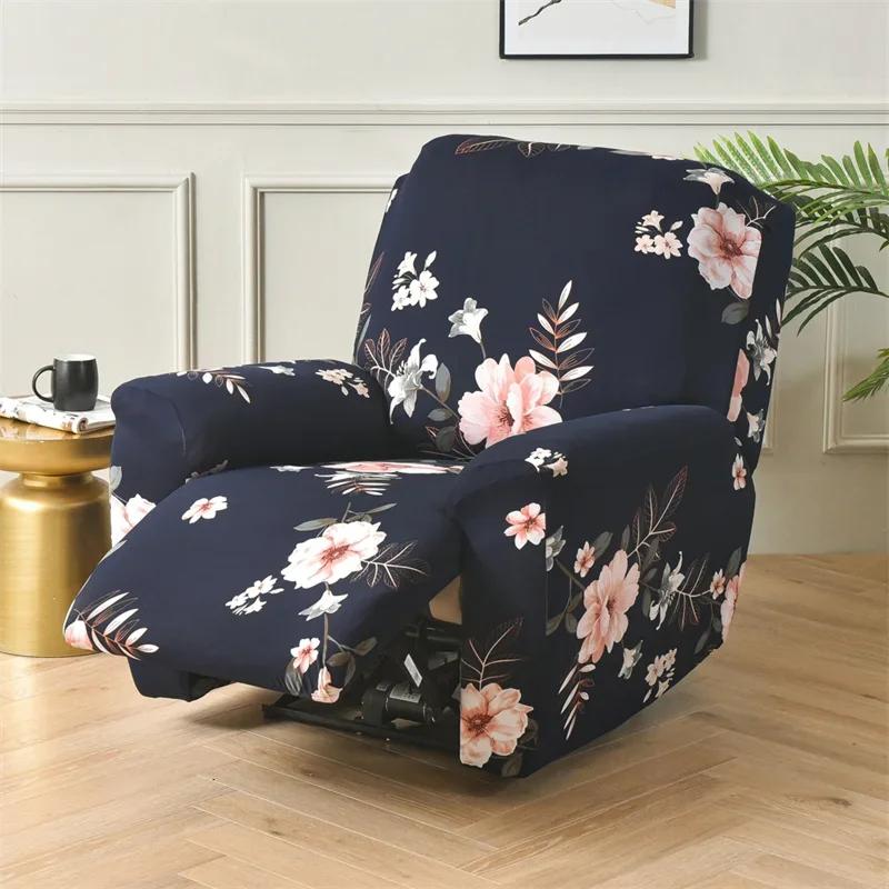 1 2 3 Seater Recliner Sofa Cover Stretch  Chair Cover Elastic Sofa Slipcovers for Living Room Armchair Furniture Covers