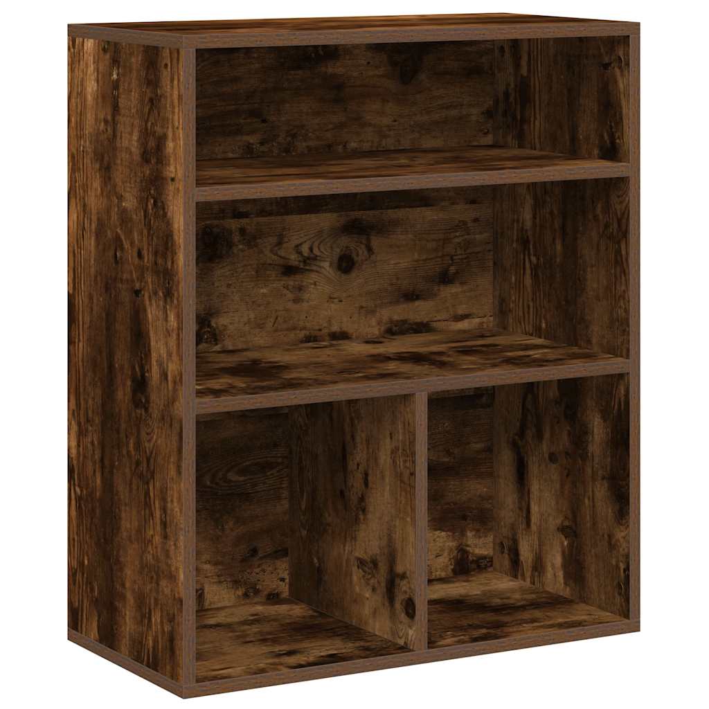 Bookshelf Smoked Oak 60x30x71.5 cm Engineered Wood