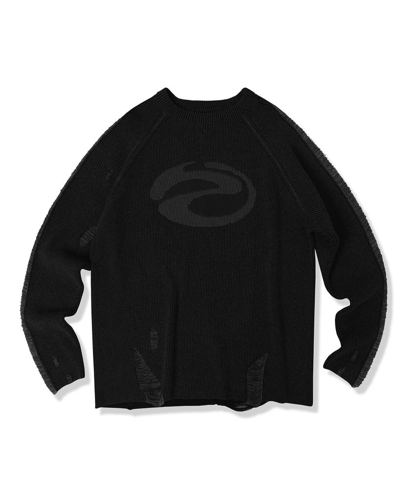 ZENDUST Marc Damage Raglan Knit - 2Col