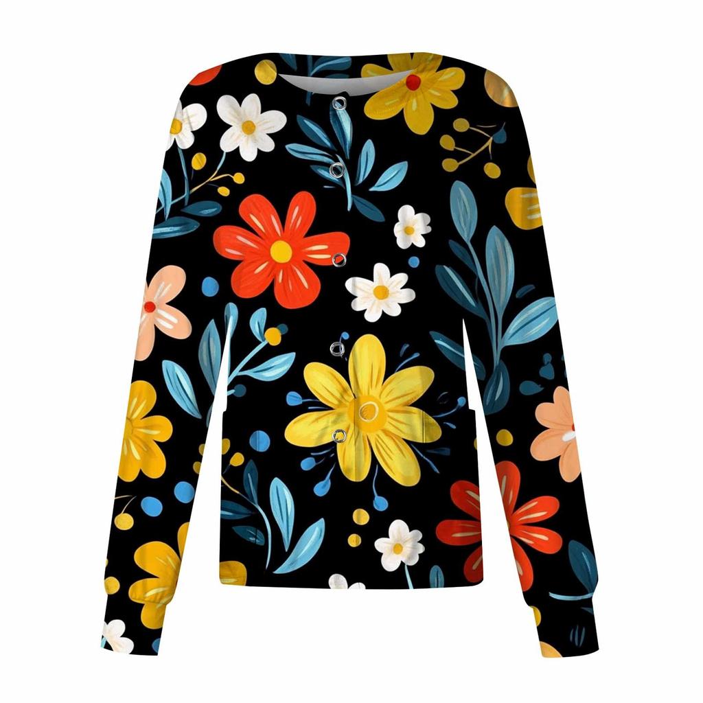 Женский однобортный защитный комбинезон с длинным рукавом и карманом, рабочий воротник-стойка, кардиган, куртка, топ