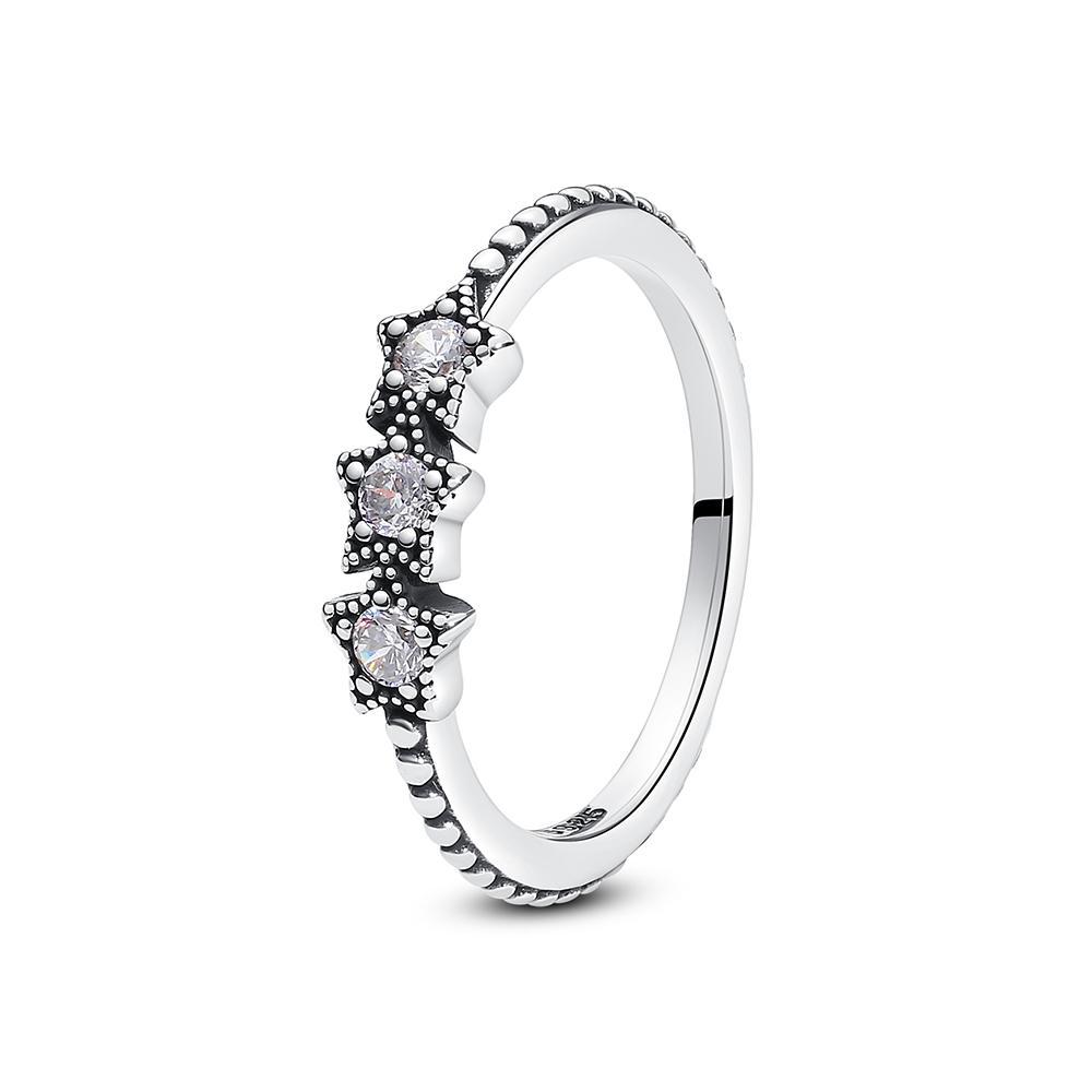 Кольца из стерлингового серебра 925 пробы для женщин, оригинальные обручальные кольца с короной, сердцем, висячей косточкой, розовое золото, кристаллы, роскошные ювелирные изделия