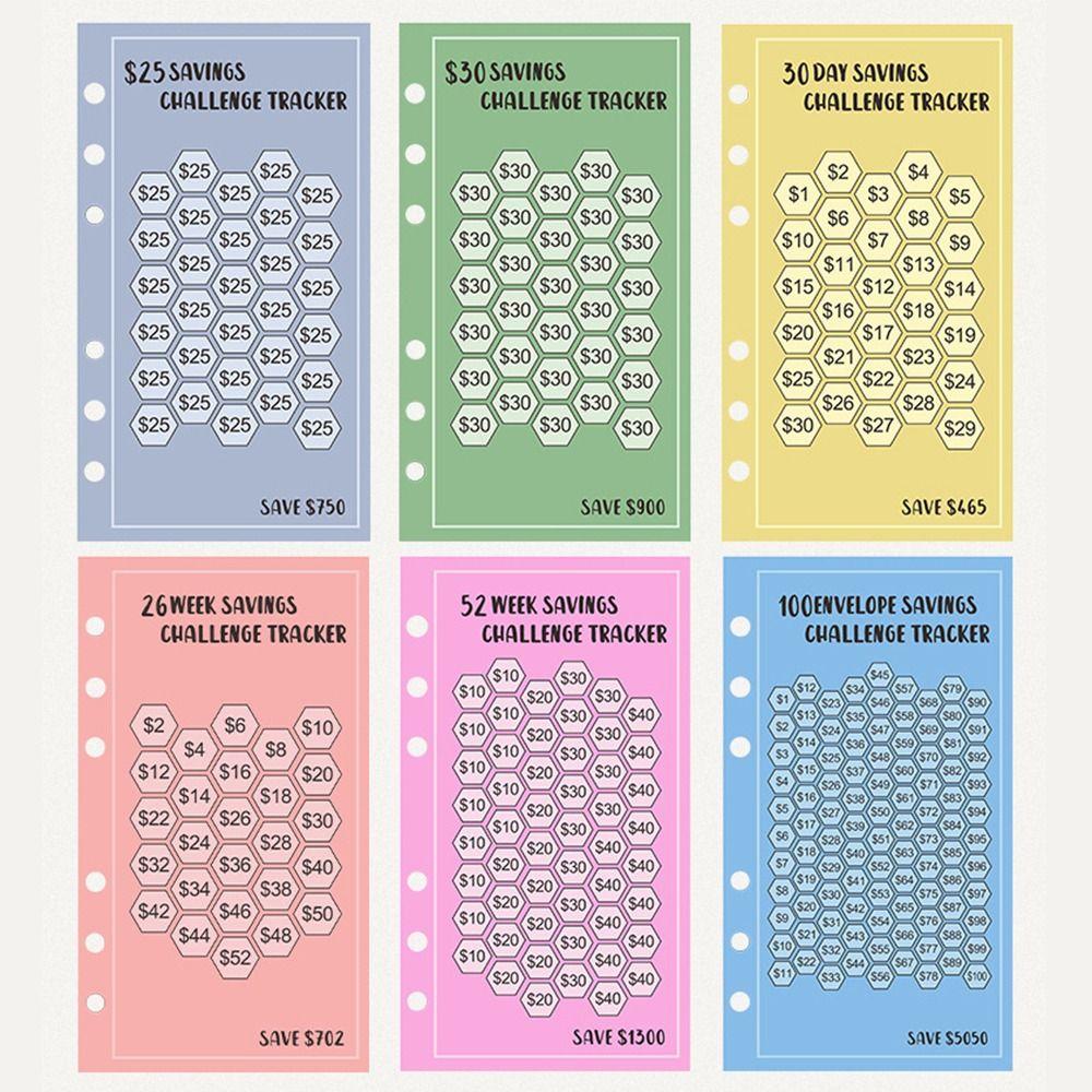 48 листов 6 отверстий Вставки для скоросшивателя Наполнитель Вкладыши Блокнот Конкурс по экономии бумаги