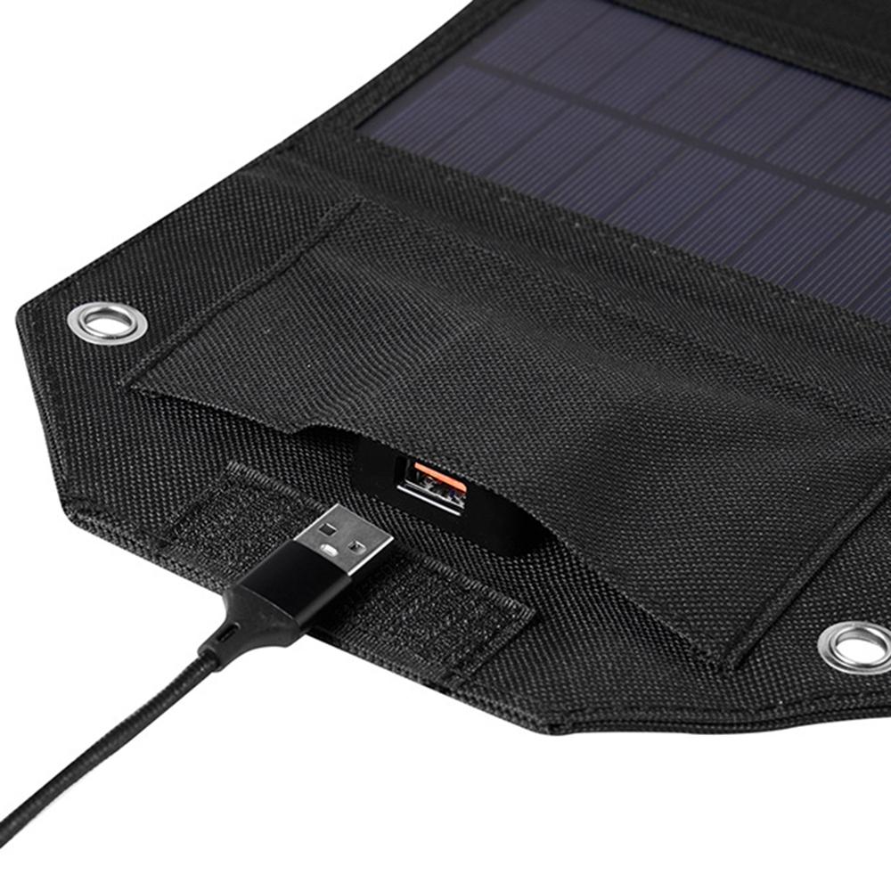 SPB6Z Foldable 6 Solar Panel Charger 12W 5V Portable Solar Charger for Outdoor Hiking Camping