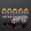 Mini Containers Glass Tiny Small Transparent Message Bottles Wishing Bottle With Cork Stopper