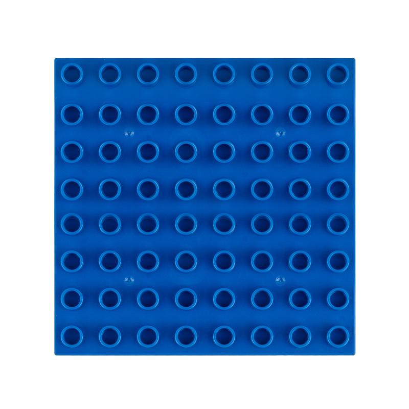 Набор строительных блоков 8x8 точек, Базовые пластины для крупногабаритных блоков, Пластина для сборки кубиков, Основание для кубиков, Совместимо с кубиками Duplo
