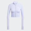 Adidas HyperglAm Full Zip Rib Cover Up Укороченная накидка с climAcool для женщин