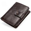 Genuine Leather Men Wallet Casual Short Wallets Male Hasp Vintage Purse Coin Pouch Multi-functional Card Pocket