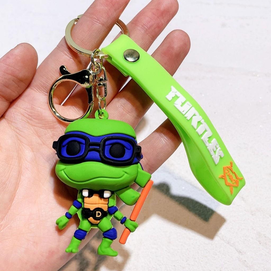 Vibrant Ninja Turtles Keychain Perfect Silicone Accessory For Bags And Keys