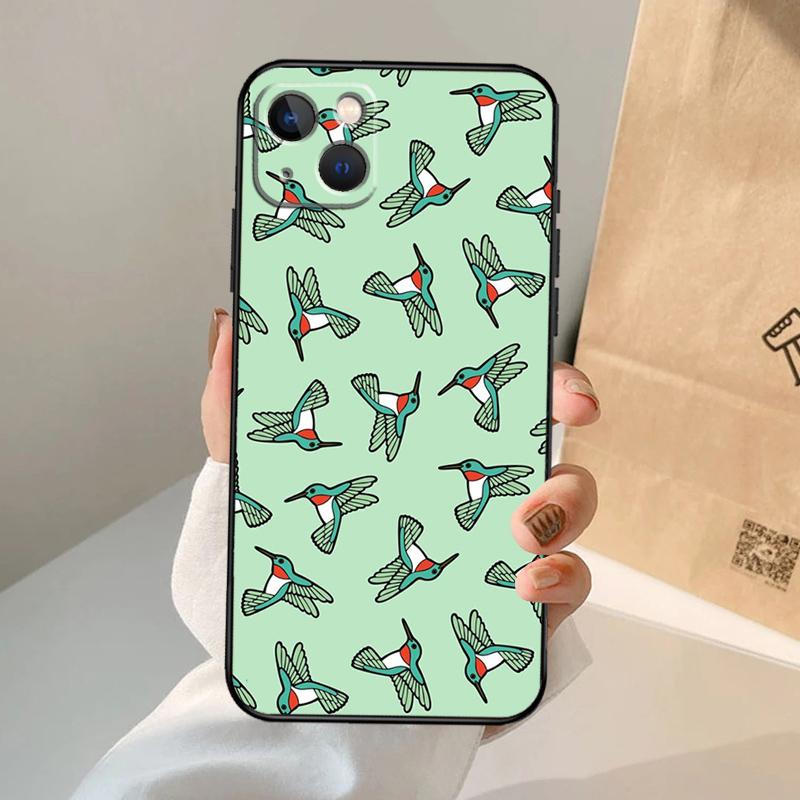 Чехол для телефона с колибри для iPhone 17 Air 16 15 14 13 12 11 Pro Max 12 13 mini 15 16 Plus 16e Чехол Coque