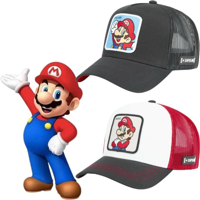 Cute And Sweet Mario Character Cotton Baseball Cap For Protection And Warmth